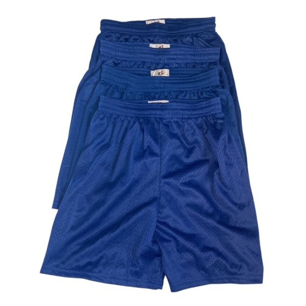Lot 4 Badger Sport Athletic Shorts – Youth Medium Perfect for Teams Schools